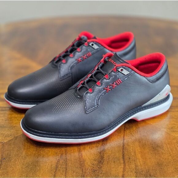 Nike Jordan ADG 5 Wide Low Bred Golf Shoes Women's 9.5 New Black Red FQ7874-001 - Picture 2 of 15